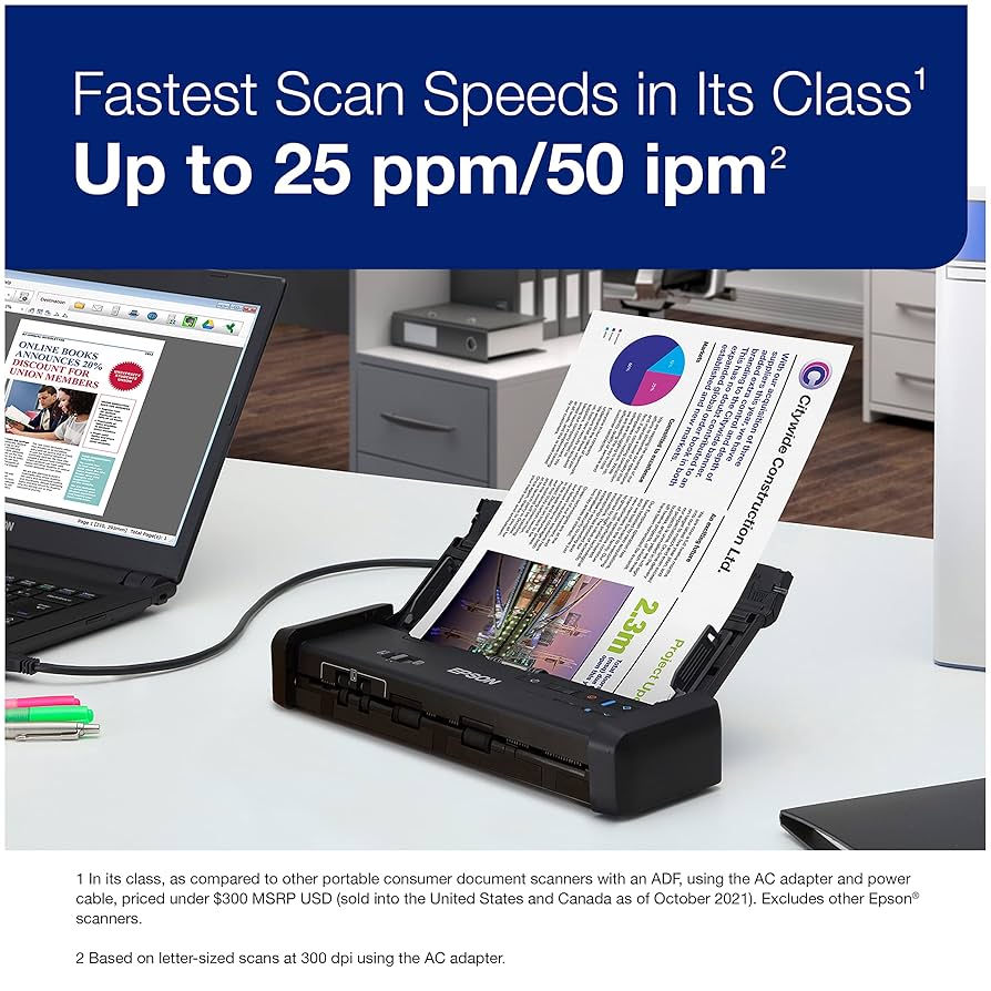 Amazon.com: Epson WorkForce ES-200 Color Portable Document